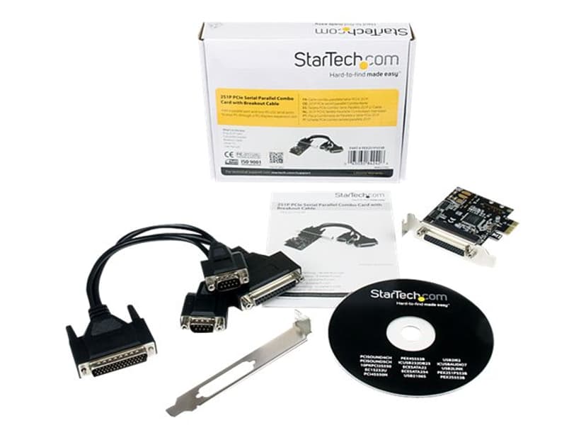 Startech .com 2S1P PCI Express Serial Parallel Combo Card with Breakout Cable