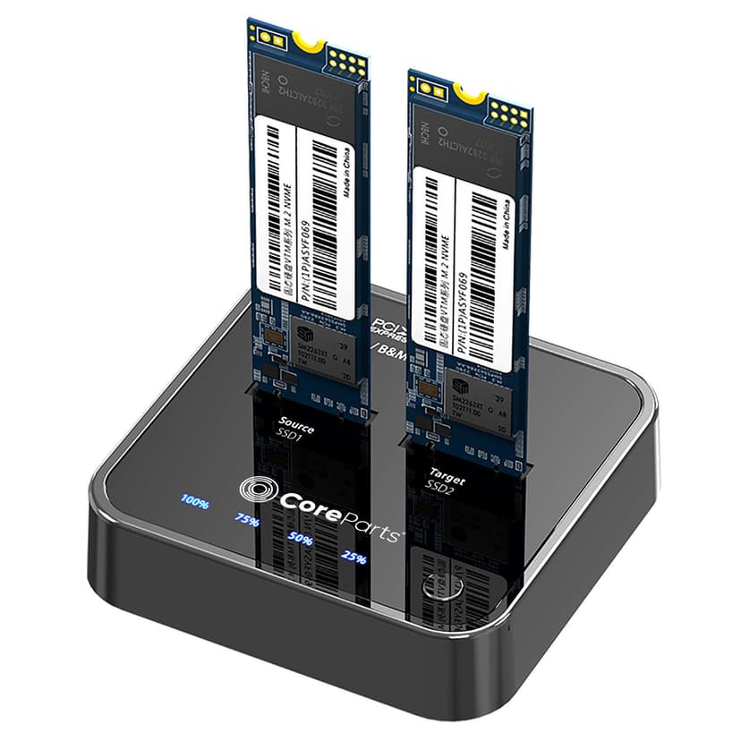 Coreparts PCI-E NVMe M.2 SSD Cloner B&M Key