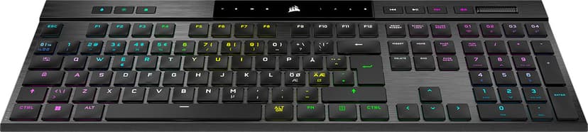 Corsair K100 AIR WIRELESS Kablet, Trådløs Nordisk Svart Tastatur