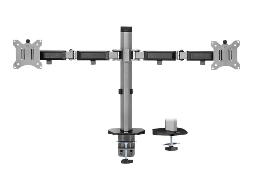 ACT Monitor Desk Stand 2 Screens Silver (AC8336) Dustin.nl