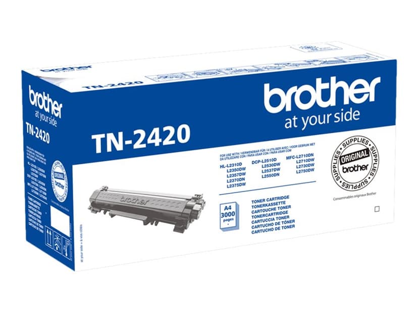 Brother TN2420 svart tonerkassett 3.000 sidor - Kompatibel - TN2420