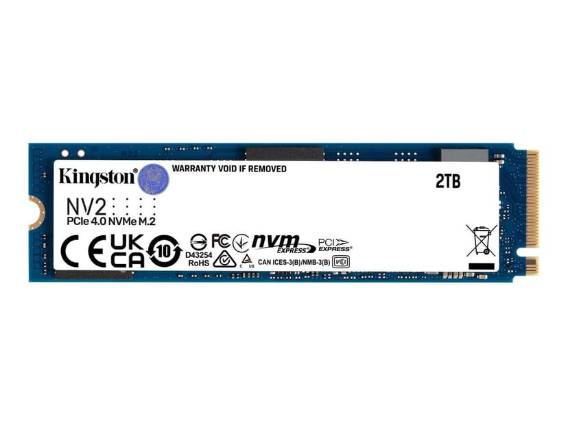 Kingston NV2 2000GB M.2 2280 PCI Express 4.0 x4 (NVMe)