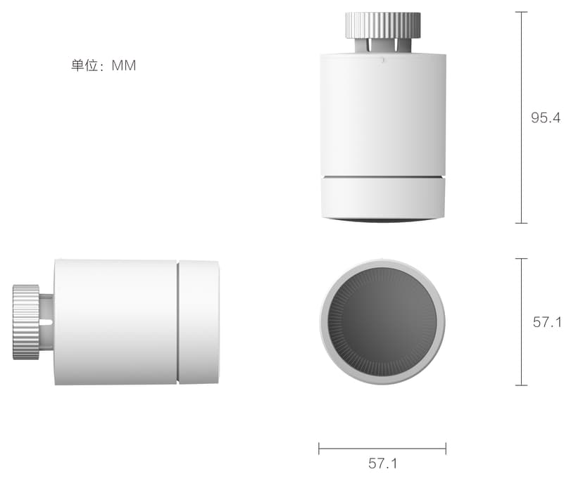 Aqara Aqara SRTS-A01 patterin termostaattiventtiili Soveltuu ulkokäyttöön
