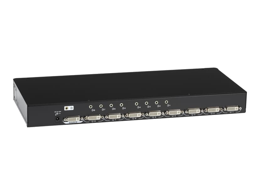 Black Box DVI-D Splitter with Audio and HDCP, 1 x 8