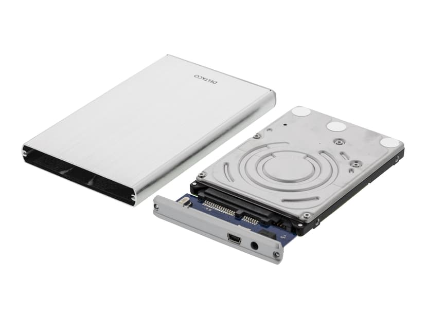 Deltaco MAP-GD29U3 2.5" USB 3.0 Sølv