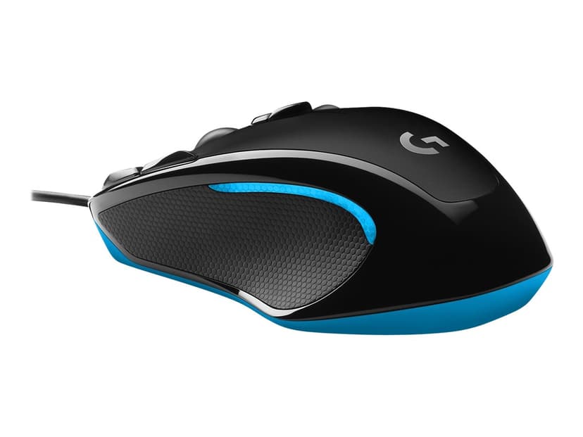 Logitech Gaming G300s Kabling 2,500dpi Mus Blå, Sort