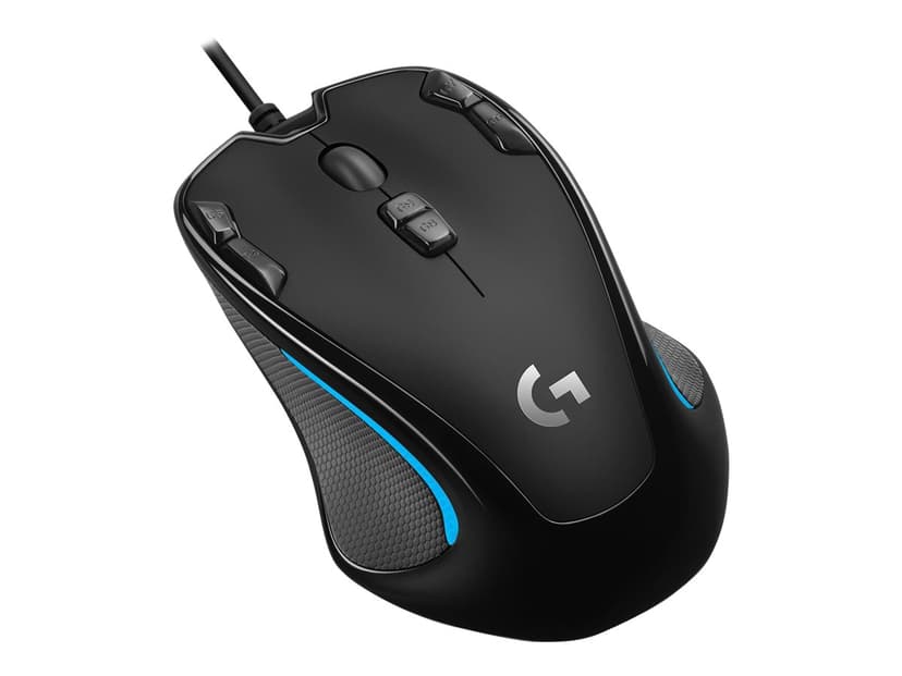 Logitech Gaming G300s Kabling 2,500dpi Mus Blå, Sort