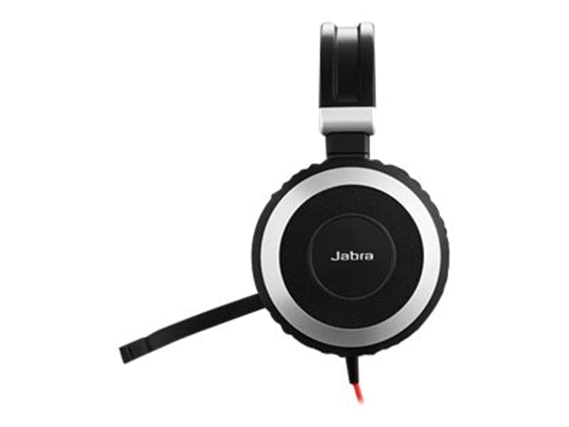Jabra Evolve 80 MS Kuuloke + mikrofoni 3,5 mm jakkiliitin Skype for Businessille Stereo Musta