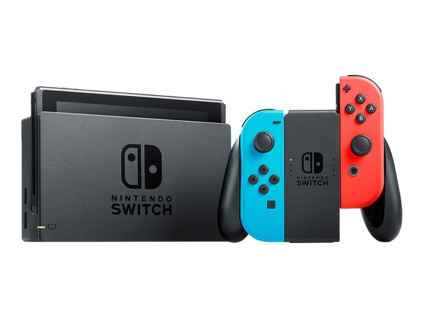 Nintendo Switch Joy-Con Pair Neon Red/Blue Blå, Röd