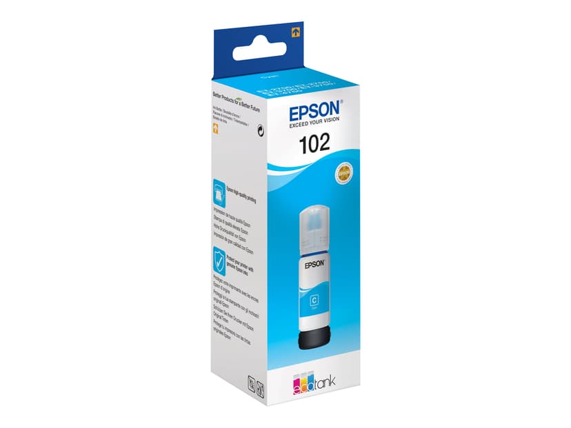 Epson Muste, syaani, 102, 70 ml – ET-3700/ET-3850