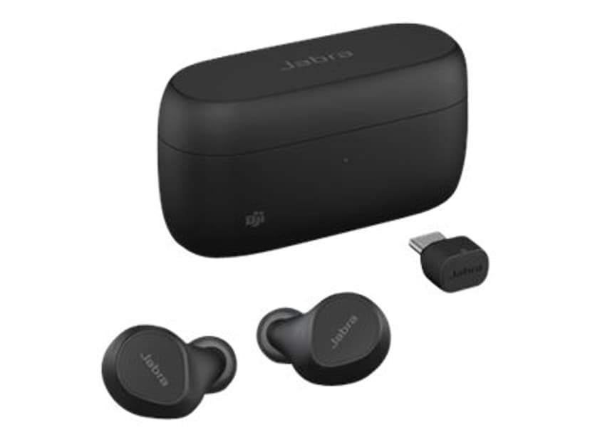 Jabra Evolve2 Buds - With Wireless Adapter True wireless-hodetelefoner USB-C via Bluetooth-adapter Microsoft Teams Stereo Svart