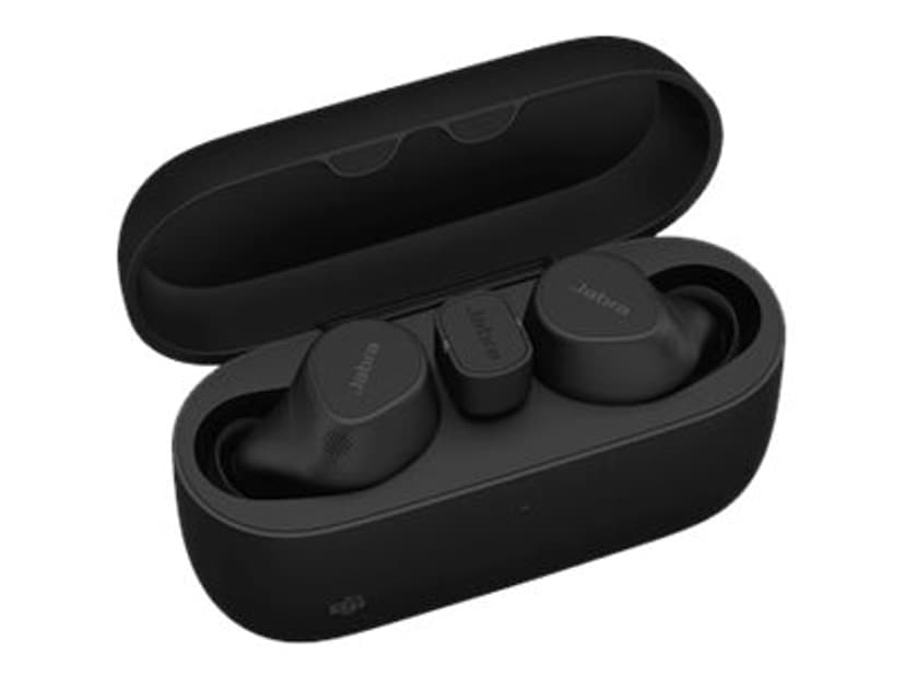Jabra Evolve2 Buds - With Wireless Charging Pad Aidosti langattomat kuulokkeet USB-C Bluetooth-sovitin Microsoft Teamsille Stereo Musta