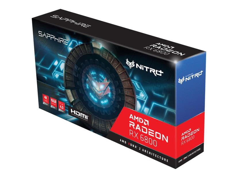Sapphire Radeon RX 6800 Nitro+ 16GB Näytönohjain
