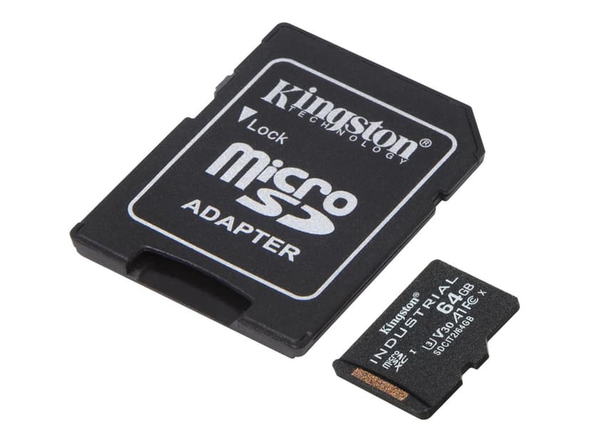 Kingston Industrial 64GB microSDXC UHS-I -muistikortti