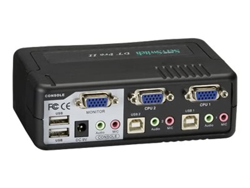 Black Box DT KVM Switch (Incl. Cables) - VGA USB 2-Port