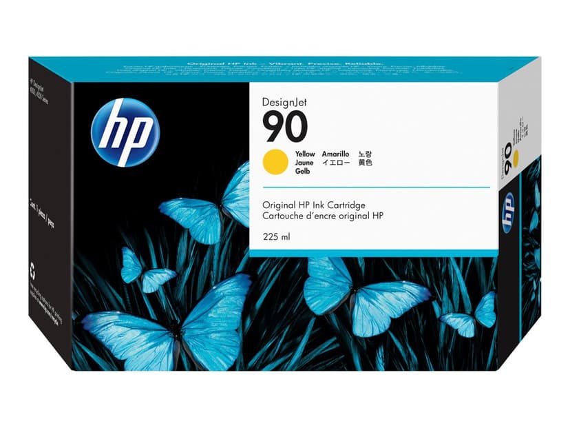 HP Muste Keltainen No.90 - DJ 4000 225 ML