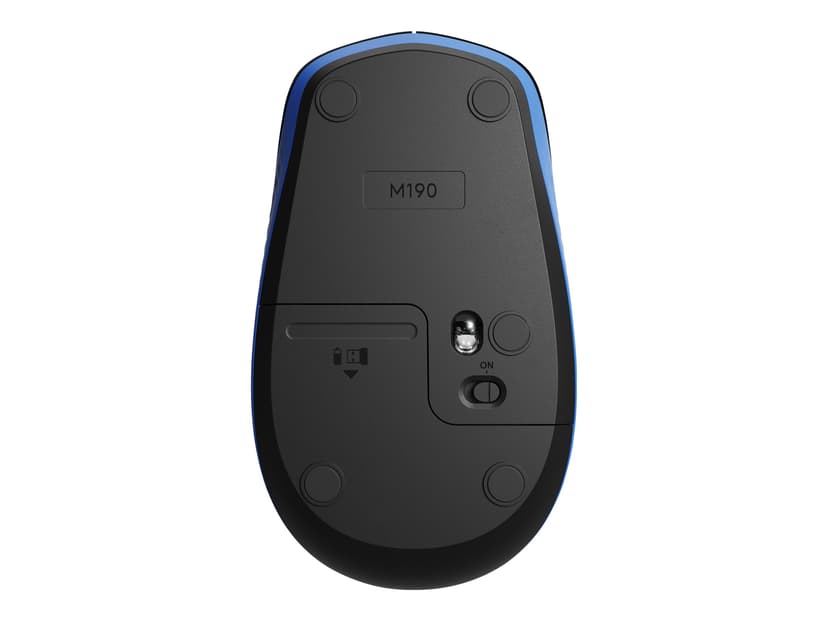 Logitech M190 Full-Size Wireless Mouse - Blue Trådlös 1000dpi Mus Blå