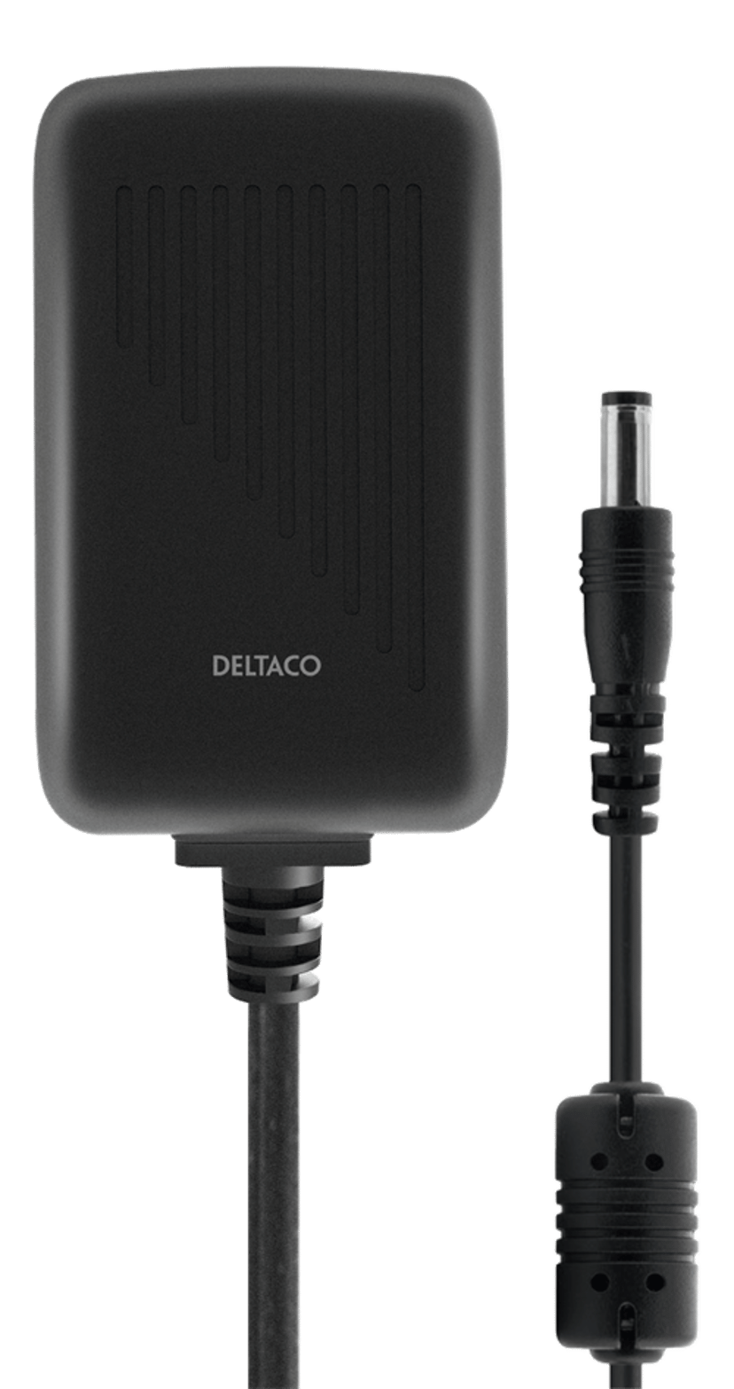 Deltaco Deltaco PS12-10B virta-adapteri ja vaihtosuuntaaja Sisätila Musta