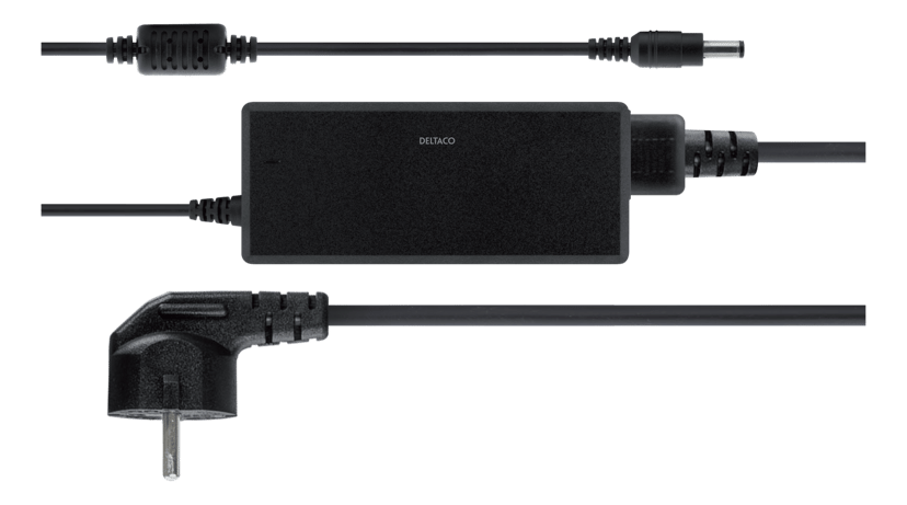 Deltaco Deltaco PS12-50B virta-adapteri ja vaihtosuuntaaja Sisätila Musta