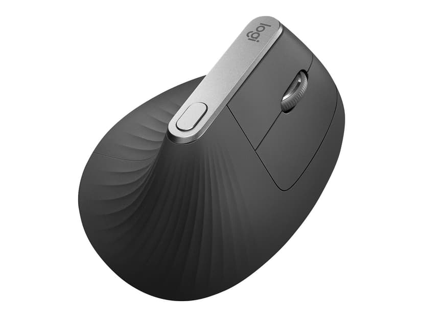 Logitech MX Vertical Kabelansluten, Trådlös 4000dpi Vertikal mus Svart