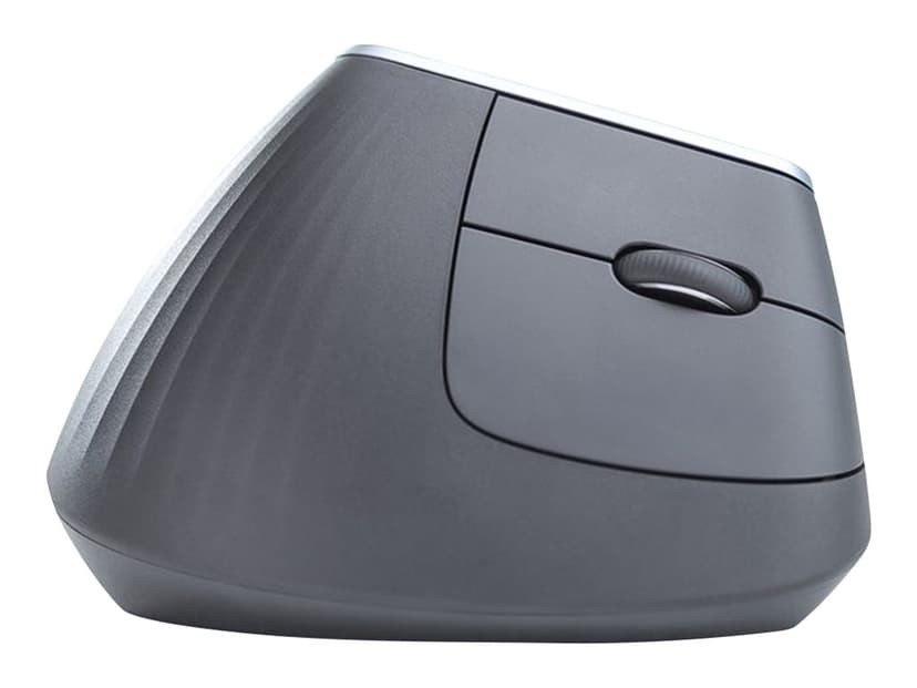 Logitech MX Vertical Kabelansluten, Trådlös 4000dpi Vertikal mus Svart