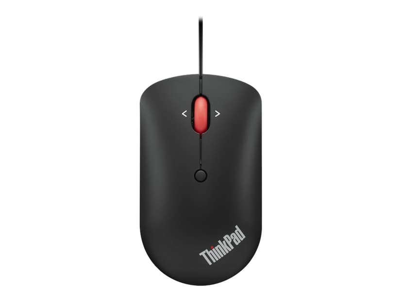 Lenovo ThinkPad Compact Kabelansluten 2400dpi Mus Röd, Svart