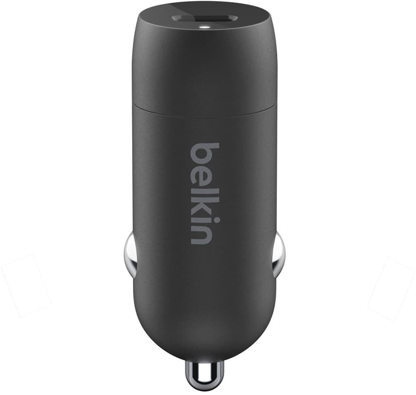 Belkin 20W Power Delivery Car Charger Svart CCA003btBK Dustin