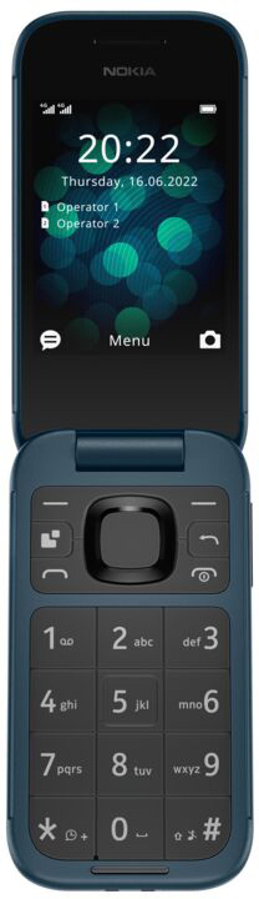 Nokia 2660 4G Incl Dockingstation Kaksois-SIM Sininen