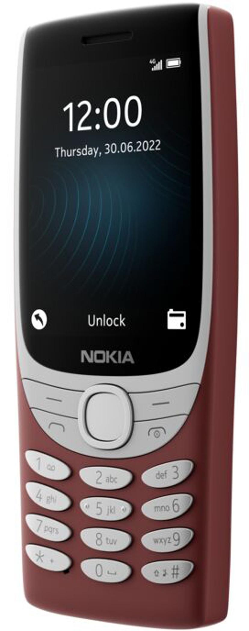Nokia 8210 4G Kaksois-SIM Punainen
