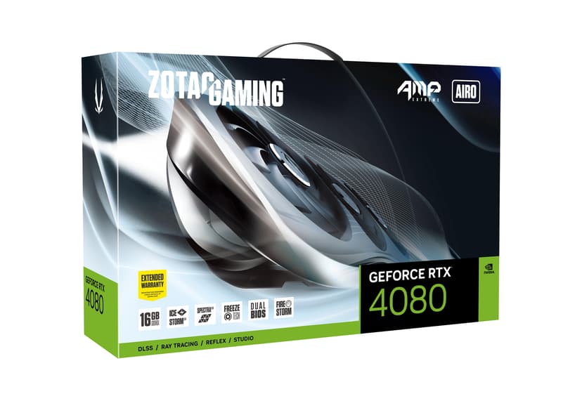 Zotac GeForce RTX 4080 AMP Extreme AIRO 16GB Näytönohjain