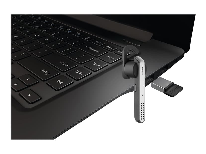 Jabra STEALTH UC (MS) Headset Skype for Buisness Grå, Silver