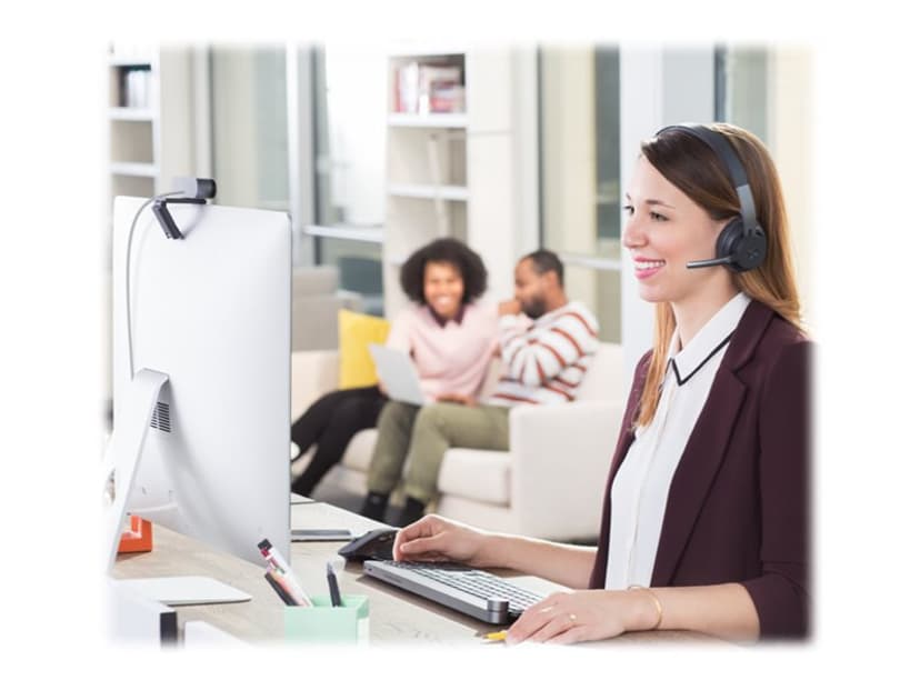 Logitech Zone Wireless Teams Hodesett Stereo Svart