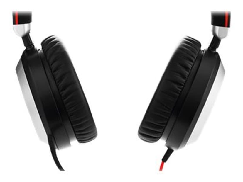 Jabra Evolve 80 UC Headset 3,5 mm kontakt Stereo Svart