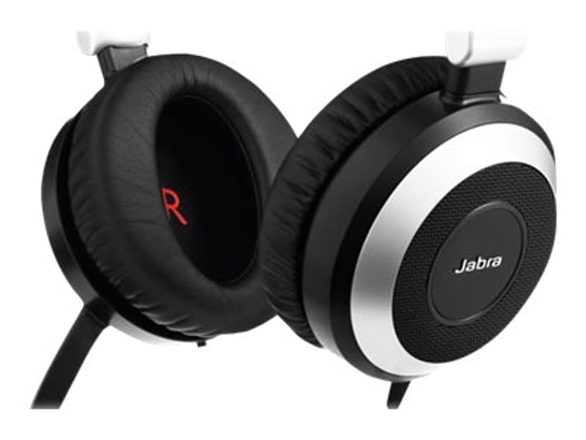 Jabra Evolve 80 UC Headset 3,5 mm kontakt Stereo Svart