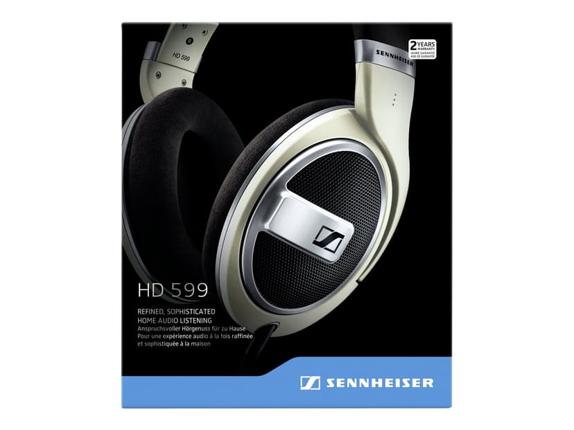 SENNHEISER HD 599 Kuulokkeet 3,5 mm jakkiliitin Stereo Beige, Hopea, Ruskea