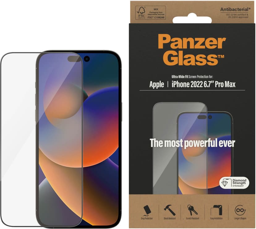 Panzerglass Ultra-Wide Fit iPhone 14 Pro Max