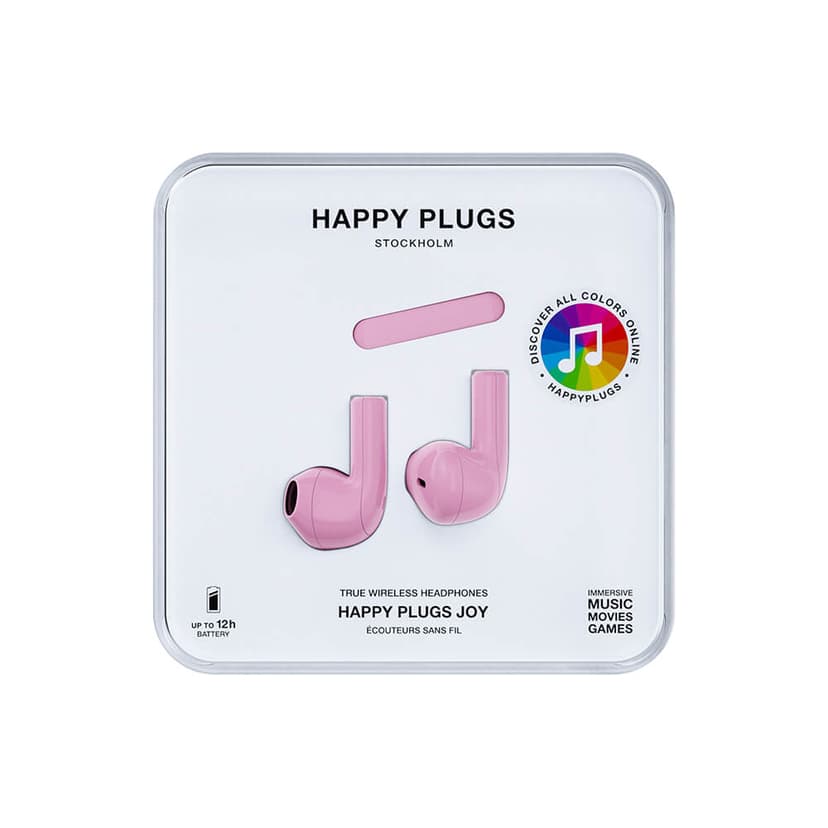 Happy Plugs Joy In-ear Tws Pink Aidosti langattomat kuulokkeet Pinkki