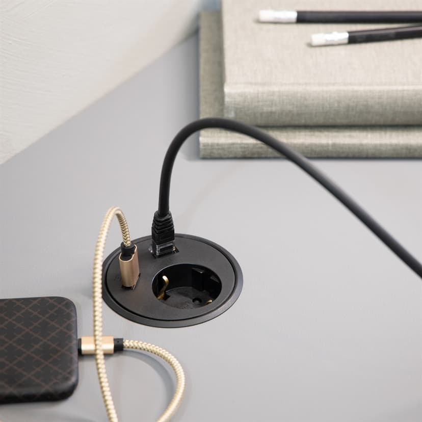 Kondator Powerdot El/USB-Laddare/RJ-45 Svart