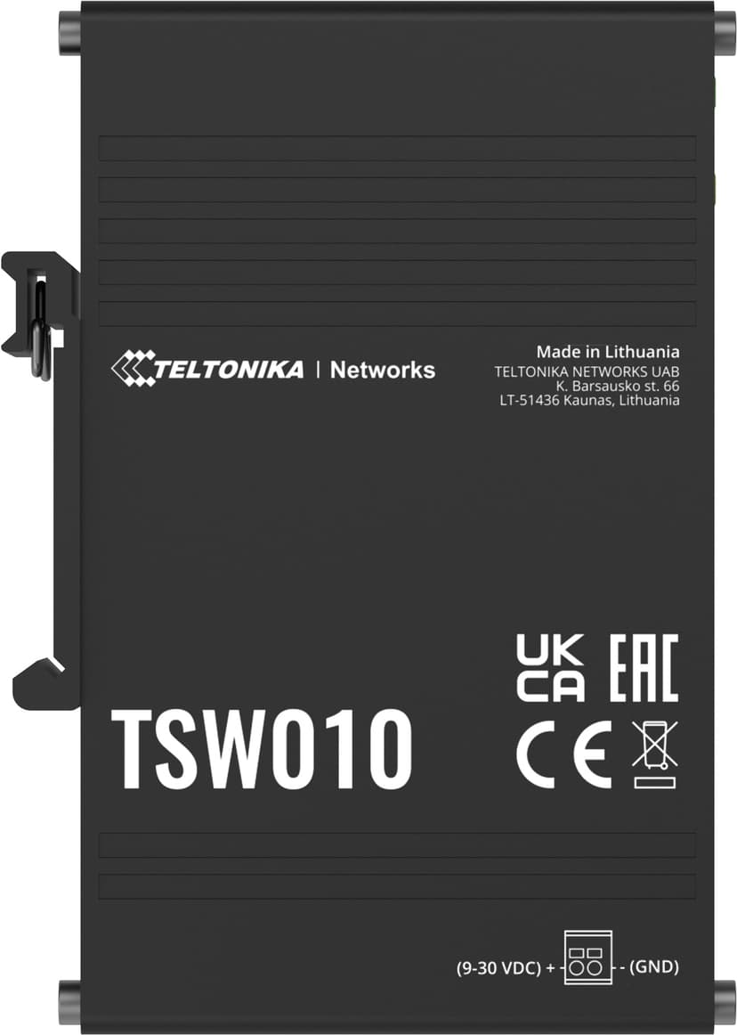 Teltonika TSW010 5-port Industrial DIN rail switch