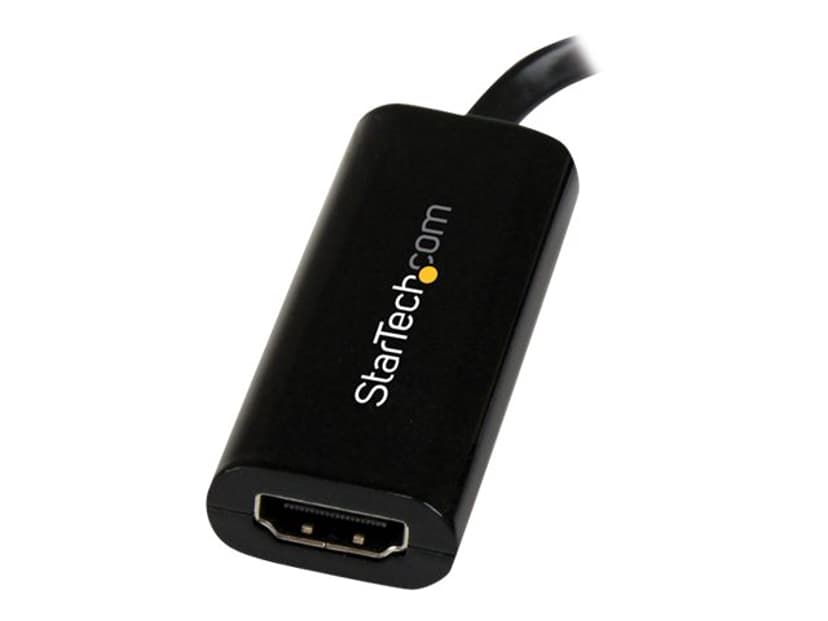 Startech .com USB 3.0 to HDMI Adapter, 1080p (1920x1200), Slim/Compact USB to HDMI Display Adapter Converter for Monitor, USB Type-A External Video & Graphics Card, Black, Windows Only 9 pin USB Type A Uros HDMI Tyyppi A Naaras Musta