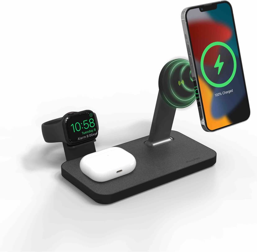 Zagg mophie snap+ 3-in-1 Wireless Charging Pad Musta