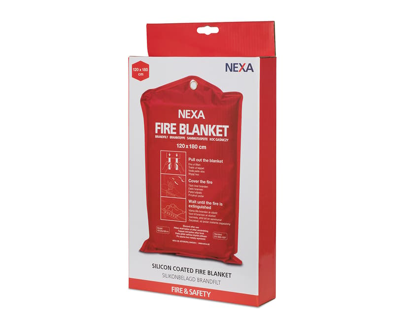 Nexa Fire Blanket FB-180RM Silicone 120x180cm Red
