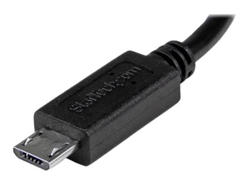 Startech .com 8in USB OTG Cable 0.2m Mini-USB B Micro-USB B Musta