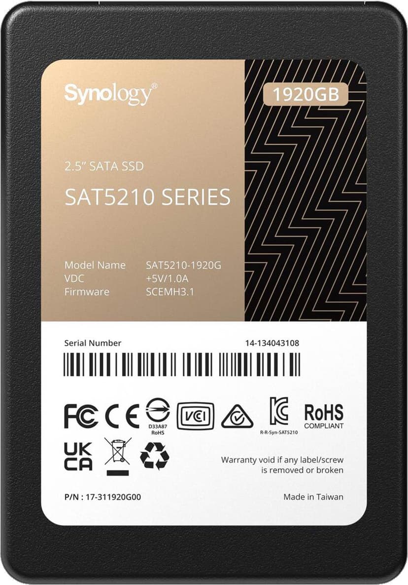 Synology SAT5210 2.5" 1920GB Serial ATA-600