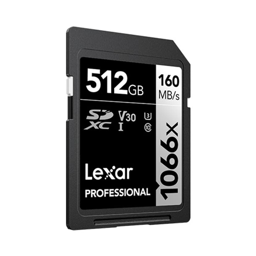 Lexar Lexar Professional 1066x 512 GB SDXC UHS-I Luokka 10
