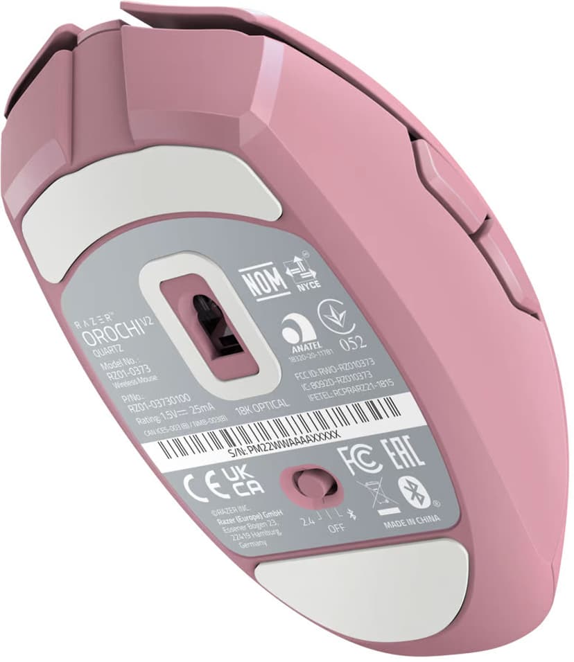 Razer Orochi V2 Draadloos 18000dpi Muis Roze