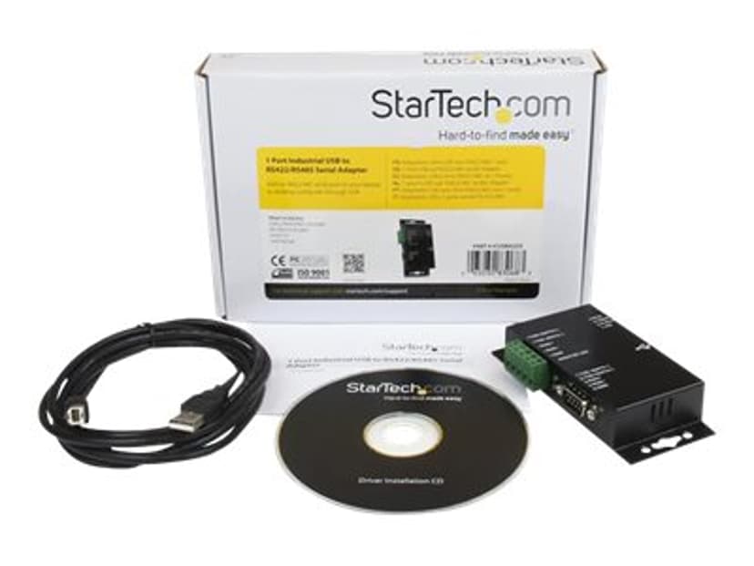 Startech .com 1 Port Metal Industrial USB to RS422/RS485 Serial Adapter w/ Isolation (ICUSB422IS)