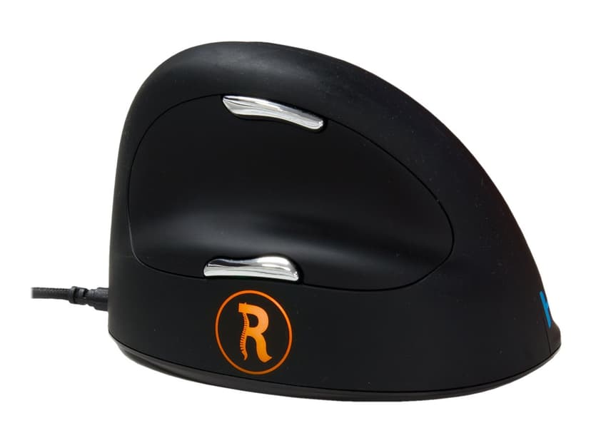 R-Go Tools Break HE Medium/Large Höger Kabelansluten 2,500dpi Vertikal mus Svart