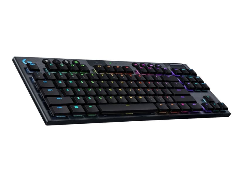 Logitech G915 TKL Tenkeyless LIGHTSPEED Wireless RGB Mechanical Gaming Keyboard englanti