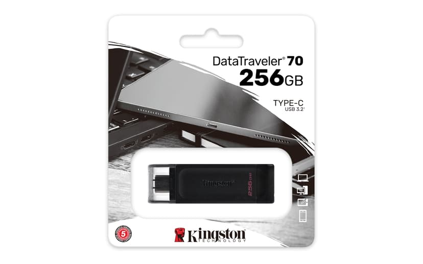 Kingston DataTraveler 70 256GB USB-C 3.2 Gen 1
